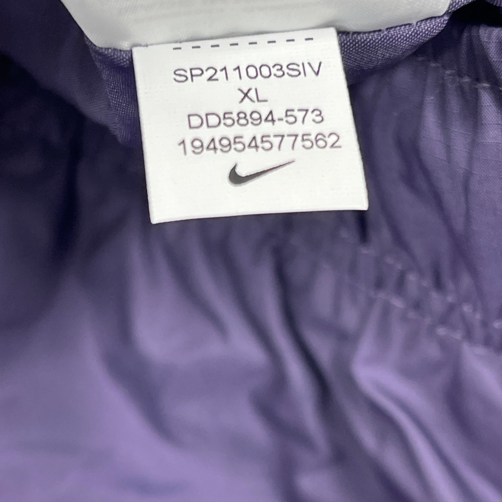 Nike Track Pants Women XL Purple Sportswear Leopard Print DD5894-573 Joggers - Picture 7 of 15